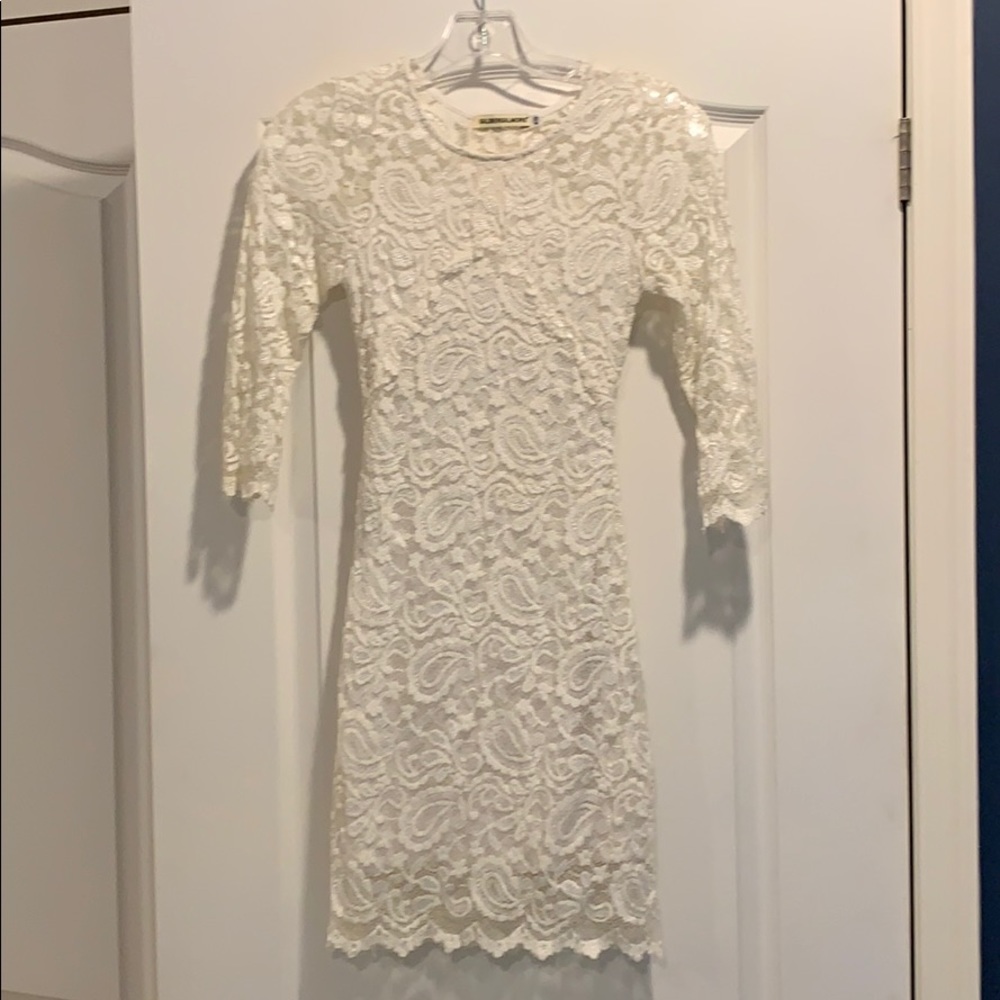 White lace dress